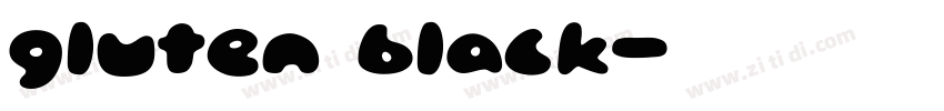 gluten black字体转换